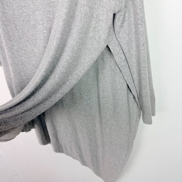 Free People Grapevine Heather Grey Asymmetrical Tunic Top Size Medium M EUC - Picture 7 of 13